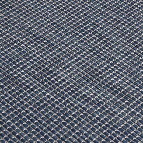 FIMEI Tapis à Tissage Plat D'extérieur 80x150 Cm Bleu 5 FIMEI Tapis à Tissage Plat D'extérieur 80x150 Cm Bleu – Image 5