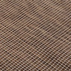 FIMEI Tapis à Tissage Plat D'extérieur 100x200 Cm Marron -Tapis et paillasson Soldes 60973822 5