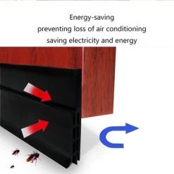 EINEMGELD Bas De Porte Adhésif 200cm X5cm Souple Silicone Isolant Phonique Thermique Bande D'étanchéité Anti Bruit Poussière Stop à L'air Froid Anti Souris Fourmi Cafard Insectes (200cmx5cm Noir) 7 EINEMGELD Bas De Porte Adhésif 200cm X5cm Souple Silicone Isolant Phonique Thermique Bande D'étanchéité Anti Bruit Poussière Stop à L'air Froid Anti Souris Fourmi Cafard Insectes (200cmx5cm Noir) -Tapis et paillasson Soldes 61194108 4