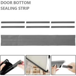 EINEMGELD 2Pcs Bas De Porte Double Isolant, Boudin De Porte Anti Froid, Boudin Porte Double Isolant, Boudin Protection Contre Courants D'air Anti Bruit, Joint De Porte Interieur Universel Etanche (Gris, 2Pcs) 6 EINEMGELD 2Pcs Bas De Porte Double Isolant, Boudin De Porte Anti Froid, Boudin Porte Double Isolant, Boudin Protection Contre Courants D'air Anti Bruit, Joint De Porte Interieur Universel Etanche (Gris, 2Pcs) -Tapis et paillasson Soldes 61194963 3