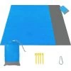 ZHUOXUAN Tapis De Plage, Couverture De Pique Nique 210 * 200cm Portable Imperméable Pliable Avec 4 Piquets Pour Plage, Camping, Pique-Nique, Voyage Ect Les Èvénements En Extérieur