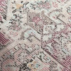 Paco Home Tapis Exterieur Terrasse Balcon Cuisine Motif Marocain Ornements Mandala Rose 80x150 Cm -Tapis et paillasson Soldes 61288394 3