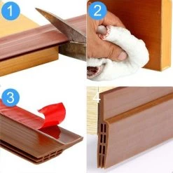 FR-LIFE BR-Vie Calfeutrer Bas De Porte, Bande D'Etanchéité En Silicone Souple, Adhésif Imperméable à L'eau Isolement Du Bruit Du Passage D'air Anti Souris Cafard Pour Les Fissures Et Les Espaces , Marron 100cm X5cm 8 FR-LIFE BR-Vie Calfeutrer Bas De Porte, Bande D'Etanchéité En Silicone Souple, Adhésif Imperméable à L'eau Isolement Du Bruit Du Passage D'air Anti Souris Cafard Pour Les Fissures Et Les Espaces , Marron 100cm X5cm -Tapis et paillasson Soldes 61306430 4