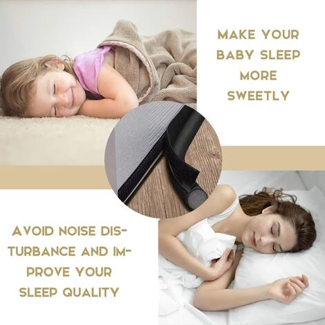 FR-LIFE BR-Vie Anti Froid Bas De Porte Unilatéral, 95cm Bas De Porte Unilatéral, Weather Stripping Door Seal Strip, Boudin De Porte Anti Froid Unilatéral, Anti Souris Cafard Imperméable à L'eau (2 Pcs,le Noir) 3 FR-LIFE BR-Vie Anti Froid Bas De Porte Unilatéral, 95cm Bas De Porte Unilatéral, Weather Stripping Door Seal Strip, Boudin De Porte Anti Froid Unilatéral, Anti Souris Cafard Imperméable à L'eau (2 Pcs,le Noir) – Image 3