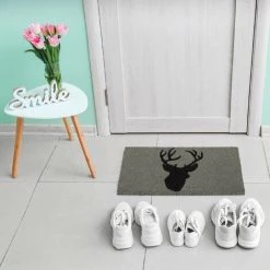 Relaxdays Paillasson Coco, Tapis D’entrée Cerf, Antidérapant, Résistant, 40 X 60 Cm, Intérieur, Extérieur, Gris/noir 7 Relaxdays Paillasson Coco, Tapis D’entrée Cerf, Antidérapant, Résistant, 40 X 60 Cm, Intérieur, Extérieur, Gris/noir -Tapis et paillasson Soldes 61314257 3