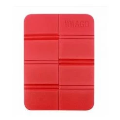 LangRay Tapis En Mousse Pliable D'extérieur Pour La Randonnée Et Le Camping, Coussin De Siège En Mousse Pliable Léger Pour Enfants, Rouge