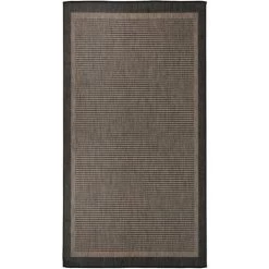FIMEI Tapis à Tissage Plat D'extérieur 80x150 Cm Marron Foncé