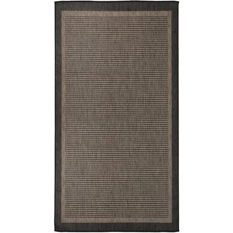 FIMEI Tapis à Tissage Plat D'extérieur 80x150 Cm Marron Foncé 1 FIMEI Tapis à Tissage Plat D'extérieur 80x150 Cm Marron Foncé