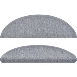 FIMEI Tapis D'escalier 5 Pcs 56x20 Cm Gris Clair 8 FIMEI Tapis D'escalier 5 Pcs 56x20 Cm Gris Clair -Tapis et paillasson Soldes 61380809 4