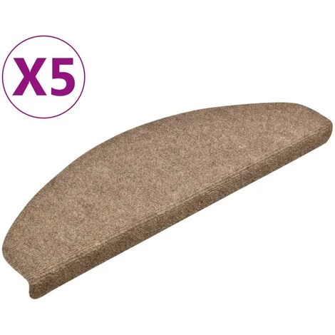 FIMEI Tapis Autoadhésifs De Marches 5 Pcs Crème 65x21x4 Cm Aiguilleté 2 FIMEI Tapis Autoadhésifs De Marches 5 Pcs Crème 65x21x4 Cm Aiguilleté – Image 2
