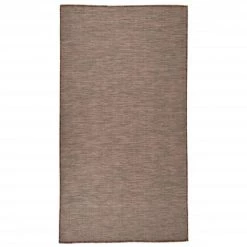FIMEI Tapis à Tissage Plat D'extérieur 80x150 Cm Marron