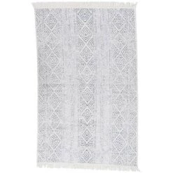 FIMEI Tapis Gris Clair 80x150 Cm Coton