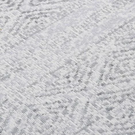 FIMEI Tapis Gris Clair 80x150 Cm Coton 2 FIMEI Tapis Gris Clair 80x150 Cm Coton – Image 2