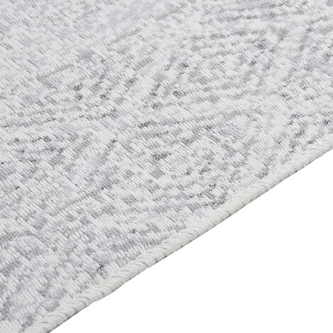 FIMEI Tapis Gris Clair 80x150 Cm Coton 3 FIMEI Tapis Gris Clair 80x150 Cm Coton – Image 3