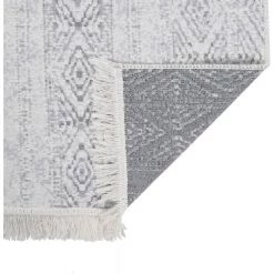 FIMEI Tapis Gris Clair 80x150 Cm Coton 8 FIMEI Tapis Gris Clair 80x150 Cm Coton -Tapis et paillasson Soldes 61382370 4