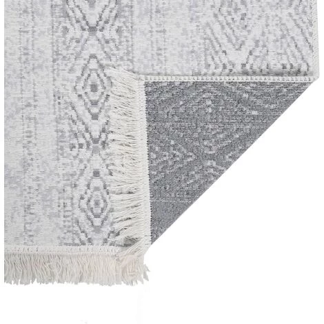 FIMEI Tapis Gris Clair 80x150 Cm Coton 4 FIMEI Tapis Gris Clair 80x150 Cm Coton – Image 4