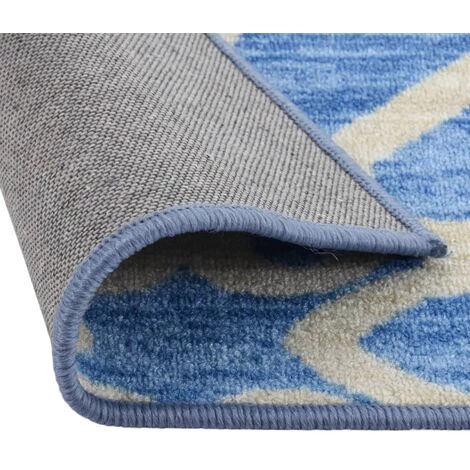 FIMEI Tapis De Couloir Bleu 80x200 Cm 3 FIMEI Tapis De Couloir Bleu 80x200 Cm – Image 3