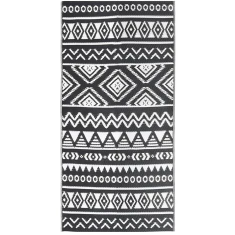 FIMEI Tapis D'extérieur Noir 80x150 Cm PP 2 FIMEI Tapis D'extérieur Noir 80x150 Cm PP – Image 2