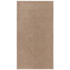 FIMEI Tapis à Poils Courts 80x150 Cm Marron