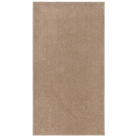 FIMEI Tapis à Poils Courts 80x150 Cm Marron 1 FIMEI Tapis à Poils Courts 80x150 Cm Marron