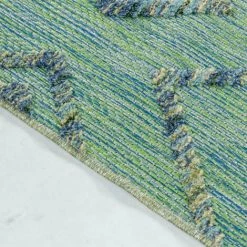 BALI Tapis D'extérieur à Relief Kuta Vert 80 X 150 Cm -Tapis et paillasson Soldes 61431644 3