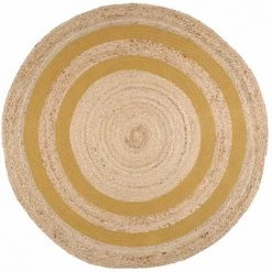 ZEN ET ETHNIQUE Tapis MAORI En Jute 90 X 90 Cm