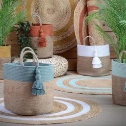 ZEN ET ETHNIQUE Tapis MAORI En Jute 90 X 90 Cm -Tapis et paillasson Soldes 62056817 3