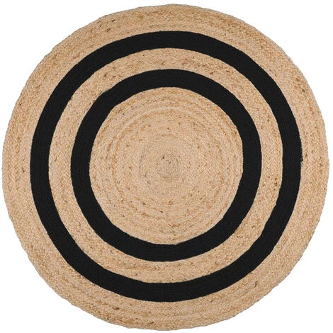 ZEN ET ETHNIQUE Tapis MAORI En Jute 90 X 90 Cm 1 ZEN ET ETHNIQUE Tapis MAORI En Jute 90 X 90 Cm