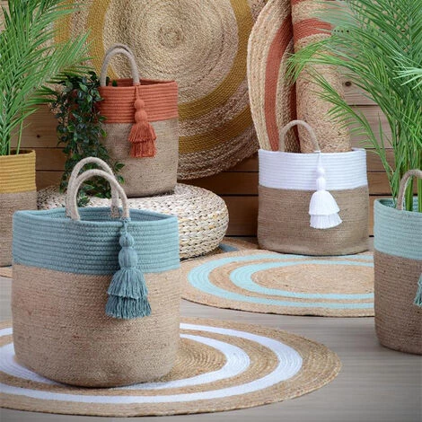 ZEN ET ETHNIQUE Tapis MAORI En Jute 90 X 90 Cm 3 ZEN ET ETHNIQUE Tapis MAORI En Jute 90 X 90 Cm – Image 3