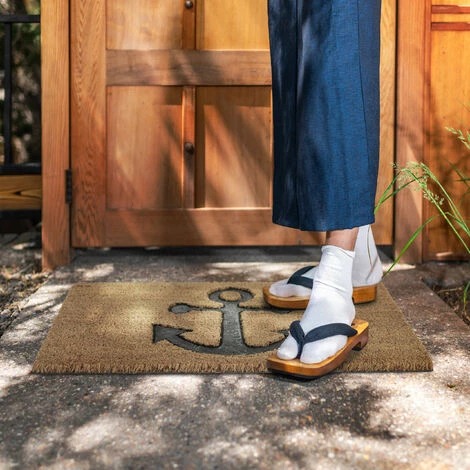 Relaxdays Paillasson En Fibres De Coco, Motif Ancre, Antidérapant, Pour Intérieur Et Extérieur, 60 X 40 cm, Nature/noir 4 Relaxdays Paillasson En Fibres De Coco, Motif Ancre, Antidérapant, Pour Intérieur Et Extérieur, 60 X 40 cm, Nature/noir – Image 4