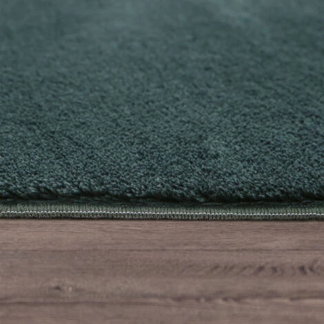 Paco Home Tapis De Salon Poils Ras Lavable Monochrome Style Moderne Vert 80 Cm Rond 2 Paco Home Tapis De Salon Poils Ras Lavable Monochrome Style Moderne Vert 80 Cm Rond – Image 2