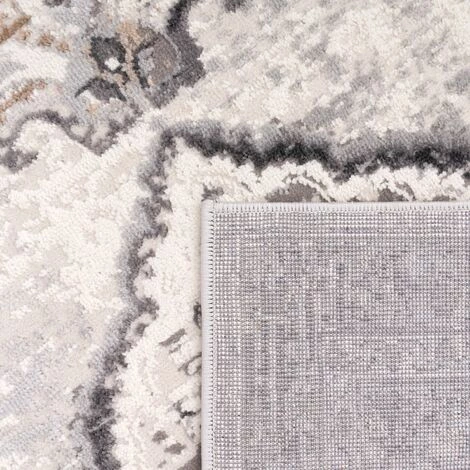 Paco Home Tapis De Salon Poils Ras Moderne Motif Oriental Ornements Avec Bordure Mandala 60x100 Cm, Gris 7 4 Paco Home Tapis De Salon Poils Ras Moderne Motif Oriental Ornements Avec Bordure Mandala 60x100 Cm, Gris 7 – Image 4