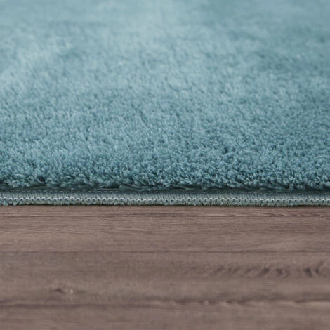 Paco Home Tapis De Salon Poils Ras Lavable Monochrome Style Moderne Turquoise 80 Cm Rond 2 Paco Home Tapis De Salon Poils Ras Lavable Monochrome Style Moderne Turquoise 80 Cm Rond – Image 2