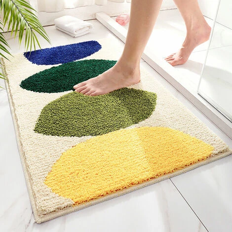 SINCèREETALI Tapis De Sol Antidérapant Pour Salle De Bain, Paillasson, Tapis De Sol Pour Toilettes Domestiques, Absorbant, 50*80cm, A 2 SINCèREETALI Tapis De Sol Antidérapant Pour Salle De Bain, Paillasson, Tapis De Sol Pour Toilettes Domestiques, Absorbant, 50*80cm, A – Image 2