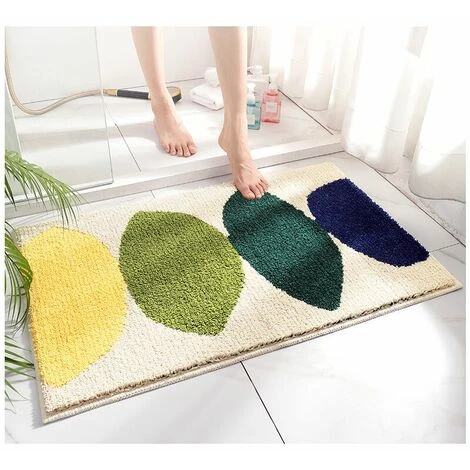 SINCèREETALI Tapis De Sol Antidérapant Pour Salle De Bain, Paillasson, Tapis De Sol Pour Toilettes Domestiques, Absorbant, 50*80cm, A 3 SINCèREETALI Tapis De Sol Antidérapant Pour Salle De Bain, Paillasson, Tapis De Sol Pour Toilettes Domestiques, Absorbant, 50*80cm, A – Image 3
