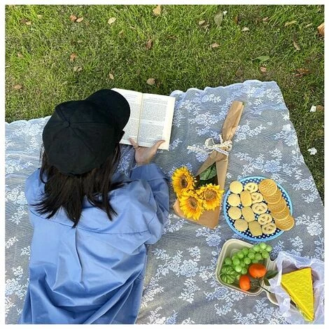 SINCèREETALI Tapis De Pelouse Lavable En Machine Pour Pique-nique Extérieur Portable (200 X 145 Cm) 2 SINCèREETALI Tapis De Pelouse Lavable En Machine Pour Pique-nique Extérieur Portable (200 X 145 Cm) – Image 2