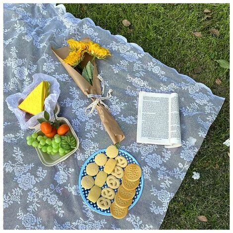 SINCèREETALI Tapis De Pelouse Lavable En Machine Pour Pique-nique Extérieur Portable (200 X 145 Cm) 3 SINCèREETALI Tapis De Pelouse Lavable En Machine Pour Pique-nique Extérieur Portable (200 X 145 Cm) – Image 3