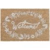 Relaxdays Paillasson En Fibres De Coco, Inscription Accueillante, 40 X 60 Cm, Pour Intérieur Et Extérieur, 40 X 60 Cm