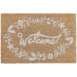 Relaxdays Paillasson En Fibres De Coco, Inscription Accueillante, 40 X 60 Cm, Pour Intérieur Et Extérieur, 40 X 60 Cm