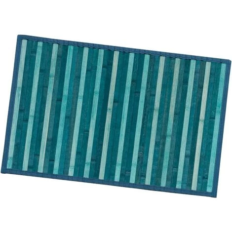 EMMEVI Tapis En Bois De Bambou Cuisine Salle De Bain Chambre Anti-dérapant Petit Déjeuner Napperon Bleu - 30x43 Cm 1 EMMEVI Tapis En Bois De Bambou Cuisine Salle De Bain Chambre Anti-dérapant Petit Déjeuner Napperon Bleu - 30x43 Cm