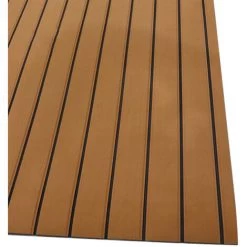 FANTABLAU Feuille De Pont De Bateau En Mousse EVA Marron Avec Lignes Noires 240 X 60 Cm X 5 Mm -Tapis et paillasson Soldes 63645618 3