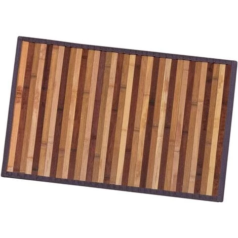 EMMEVI Tapis En Bois De Bambou Cuisine Salle De Bain Chambre Anti-dérapant Petit Déjeuner Napperon Marron - 50x77 Cm 1 EMMEVI Tapis En Bois De Bambou Cuisine Salle De Bain Chambre Anti-dérapant Petit Déjeuner Napperon Marron - 50x77 Cm