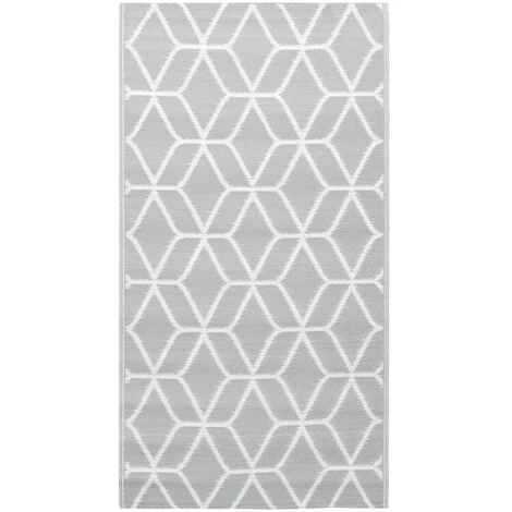 SUPERMARKET Tapis D'extérieur Gris 120x180 Cm PP SUHB-310421 2 SUPERMARKET Tapis D'extérieur Gris 120x180 Cm PP SUHB-310421 – Image 2