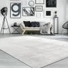 Paco Home Tapis De Salon Unicolore Lavable Pile Courte Et Douce 60x100 Cm, Argent