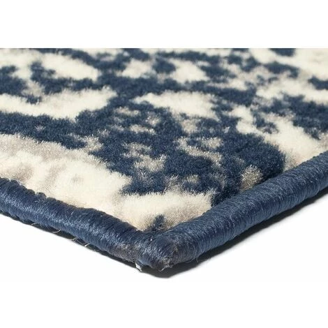 DENUOTOP Tapis Tapis Moderne Design De Cachemire 80 X 150 Cm Beige / Bleu 3 DENUOTOP Tapis Tapis Moderne Design De Cachemire 80 X 150 Cm Beige / Bleu – Image 3