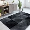 JADOREL Tapis Salon 120x170 Cm Rectangulaire SIPUR Noir Cuisine Adapté Au Chauffage Par Le Sol - Noir
