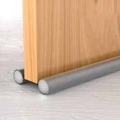 EAUDACè Fond Joint De Porte, Joint De Porte Interieur,Boudin Porte Double Isolant,Boudin De Porte Anti Froid,Joint De Porte Interieur Universel Etanche Coupe-Vent Et Anti-poussière(Gris)