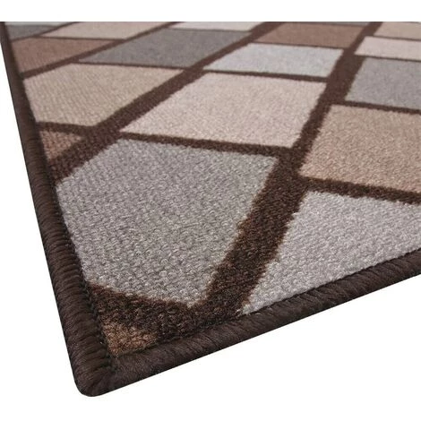 EMMEVI Tapis De Cuisine Antidérapant Moderne Polyvalent Chambre Couloir Effet Carrelage Marron - 50x115 Cm 2 EMMEVI Tapis De Cuisine Antidérapant Moderne Polyvalent Chambre Couloir Effet Carrelage Marron - 50x115 Cm – Image 2