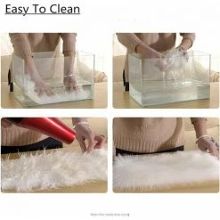 Coussin De Canapé En Forme De Coeur Blanc Imitation Laine Amour Tapis En Peluche Adapté Au Salon, à La Chambre Et à D'autres Intérieurs 40*50cm,HANBING 7 Coussin De Canapé En Forme De Coeur Blanc Imitation Laine Amour Tapis En Peluche Adapté Au Salon, à La Chambre Et à D'autres Intérieurs 40*50cm,HANBING -Tapis et paillasson Soldes 63783748 3