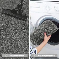 AOUGO Paillasson D'intérieur Tapis De Porte D'entrée Tapis De Barrière à Profil Bas Tapis De Sol De Porte Anti-dérapant Pour Entrée, Patio, Trafic élevé (45 X 70 Cm, Noir) 8 AOUGO Paillasson D'intérieur Tapis De Porte D'entrée Tapis De Barrière à Profil Bas Tapis De Sol De Porte Anti-dérapant Pour Entrée, Patio, Trafic élevé (45 X 70 Cm, Noir) -Tapis et paillasson Soldes 63947637 4